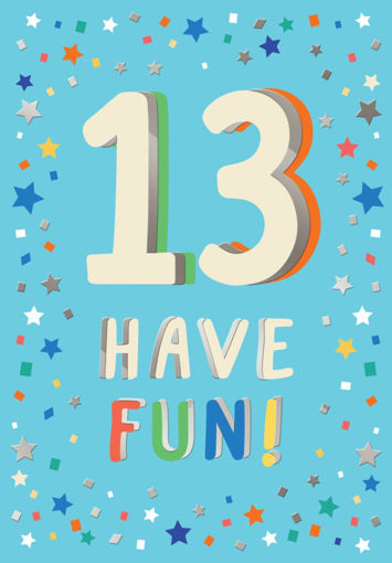 Picture of 13 BIRTHDAY CARD HAVE FUN